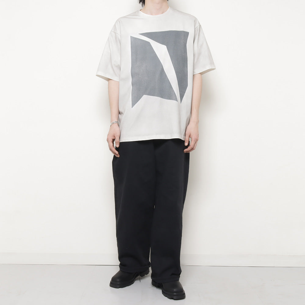 C/PE PLATING JERSEY PRINTED OVERSIZED S/S T-SHIRT
