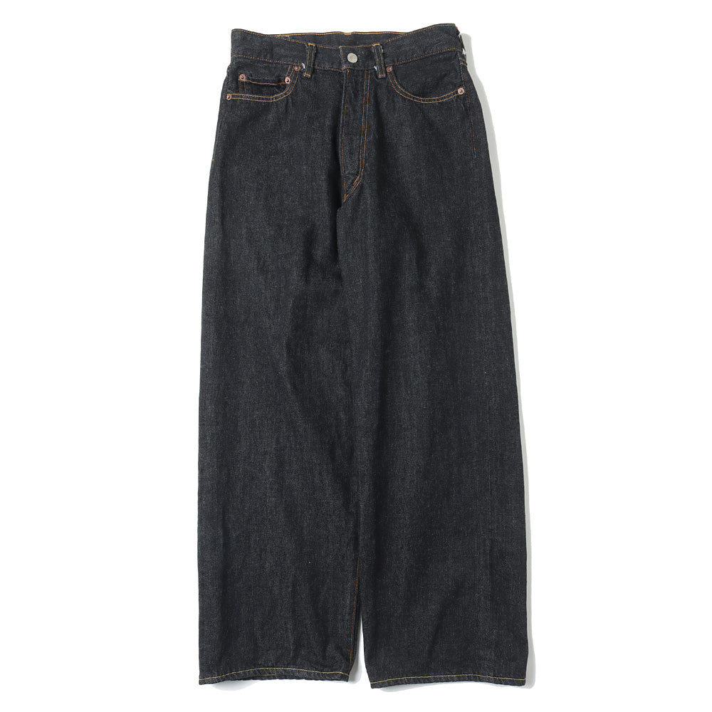 40s MIL BAGGY ZIPPED SHUTTLE DENIM TROUSERS