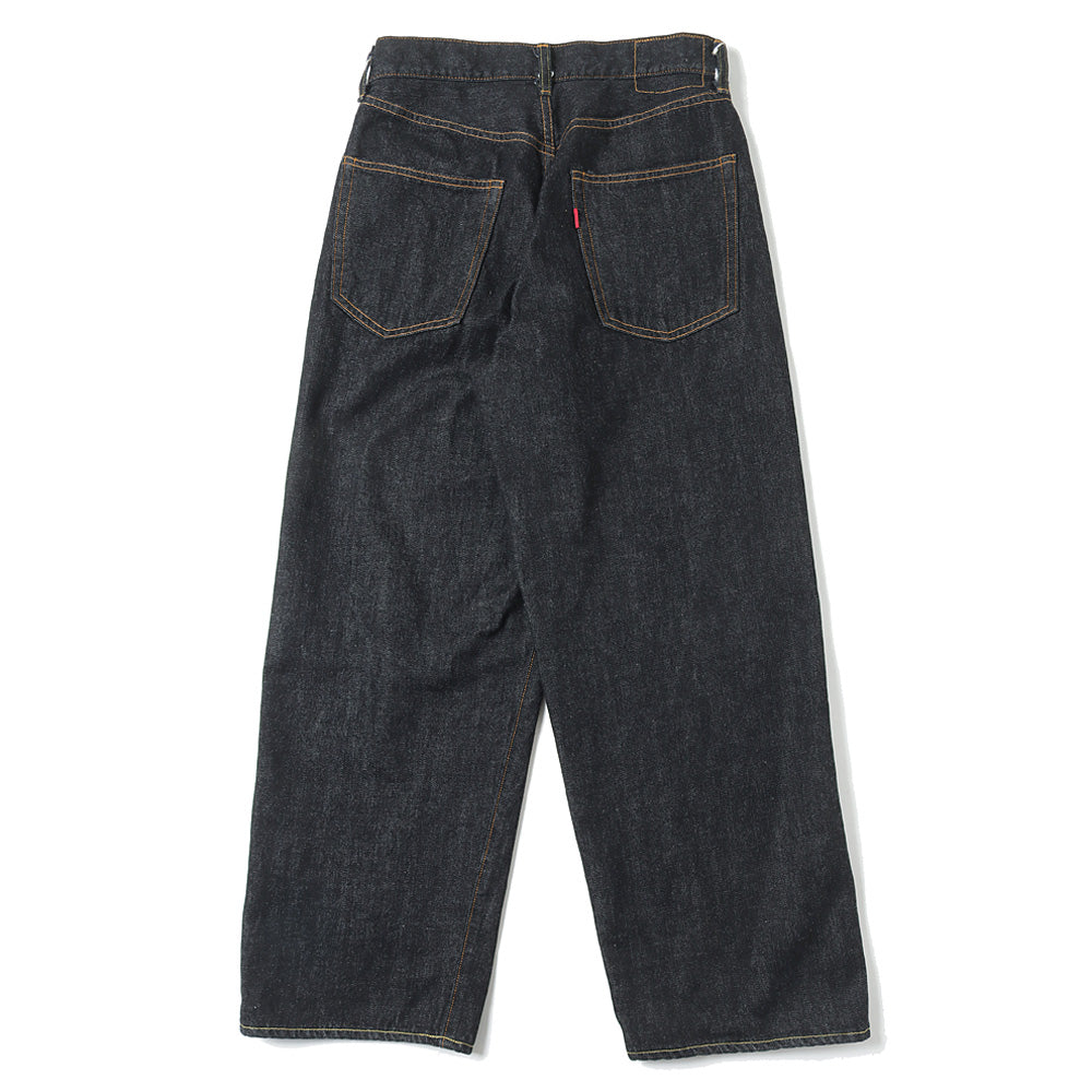 40s MIL BAGGY ZIPPED SHUTTLE DENIM TROUSERS
