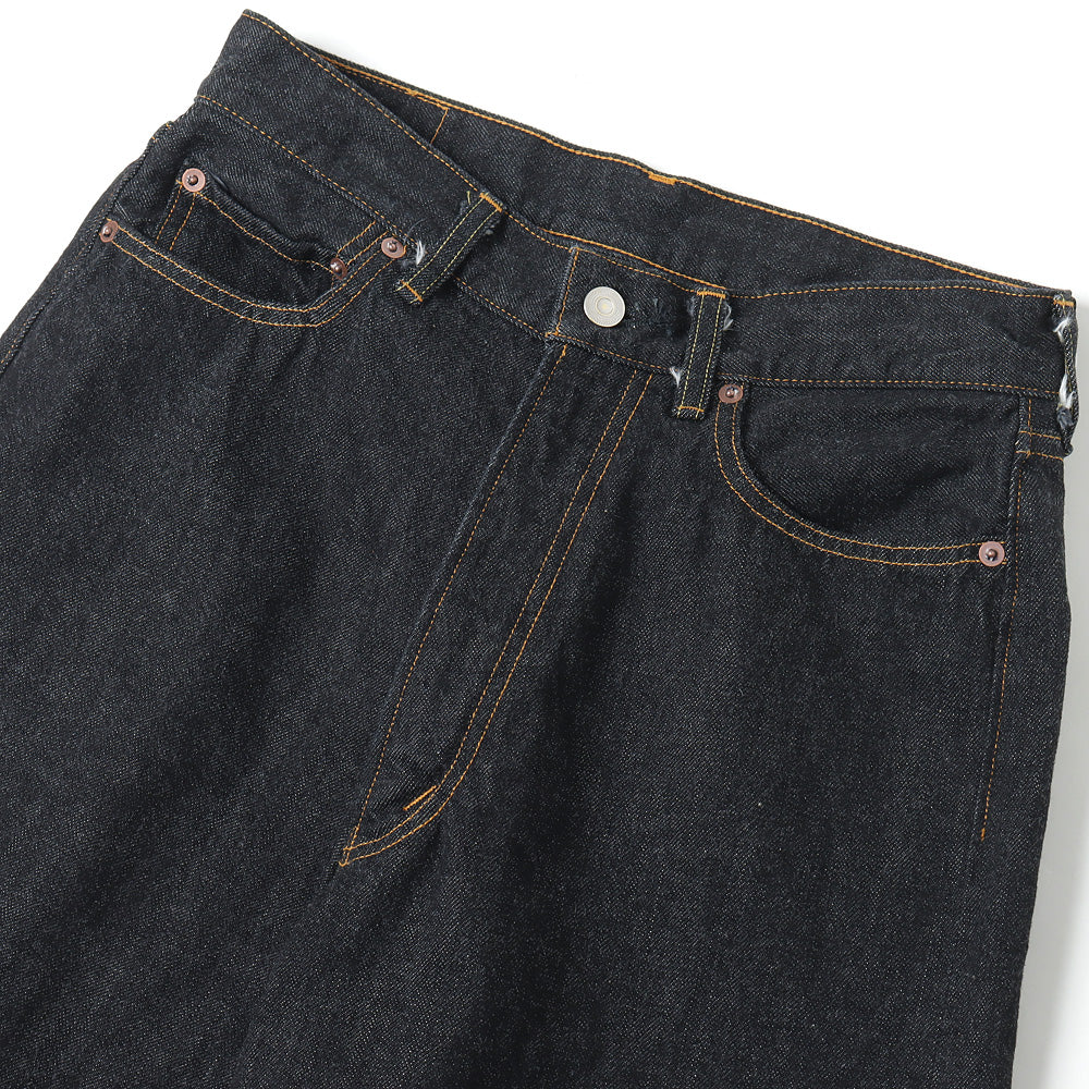 40s MIL BAGGY ZIPPED SHUTTLE DENIM TROUSERS