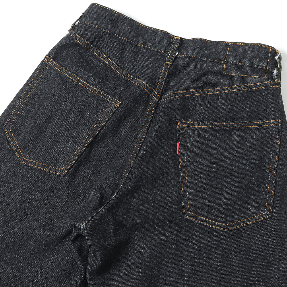 40s MIL BAGGY ZIPPED SHUTTLE DENIM TROUSERS
