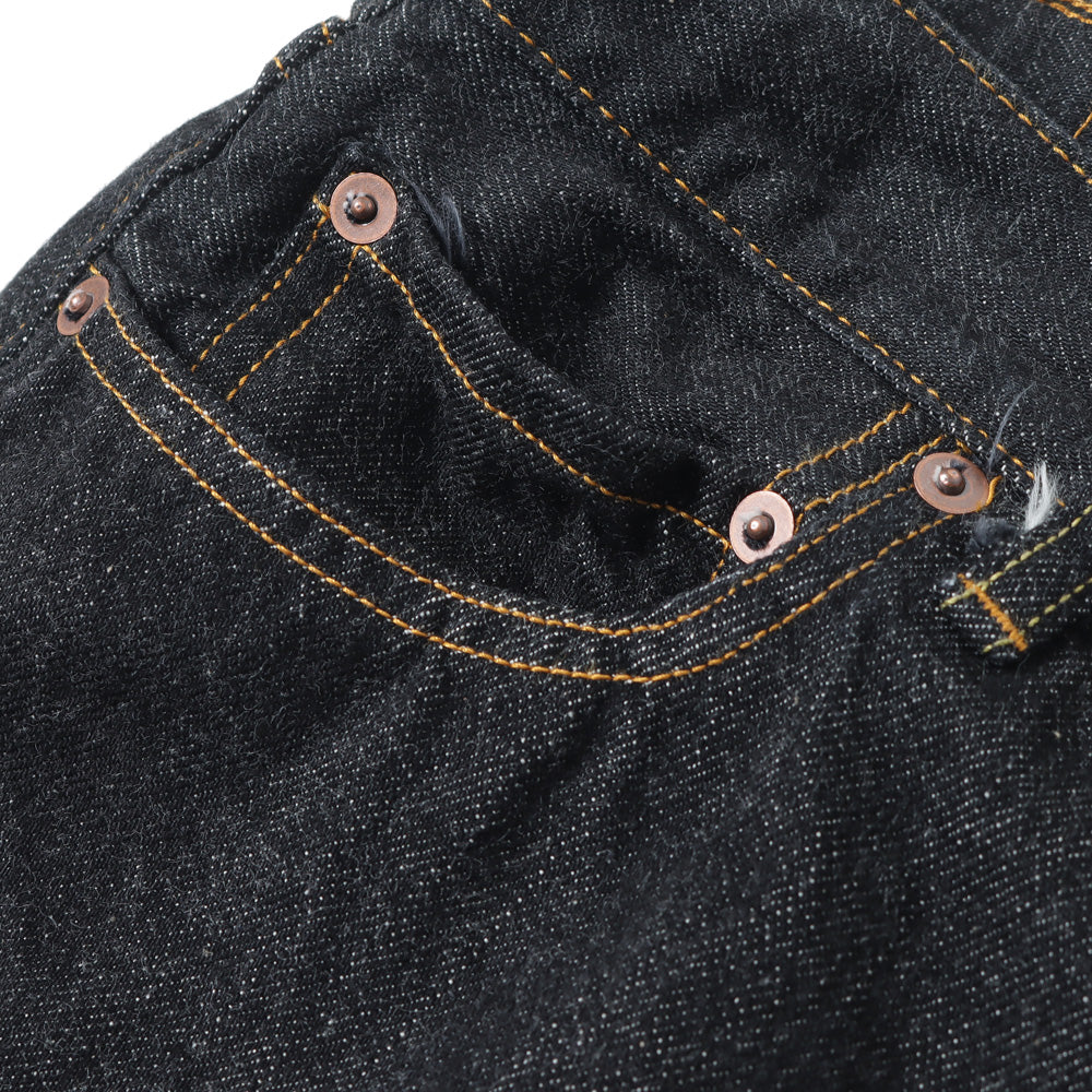 40s MIL BAGGY ZIPPED SHUTTLE DENIM TROUSERS