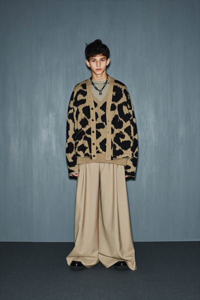 MIDDLE GAUGE WJQ KNIT VINTAGE LEOPARD CARDIGAN