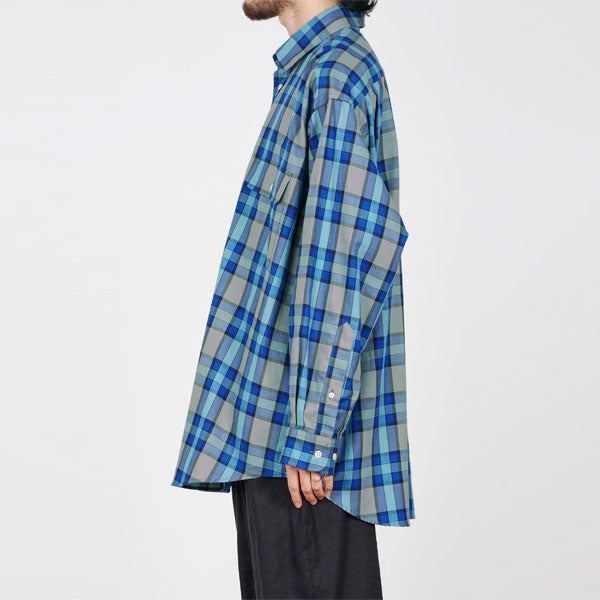 WORK SHIRT WIDE FIT ORGANIC COTTON OXFORD CHECK - marka 「Area」