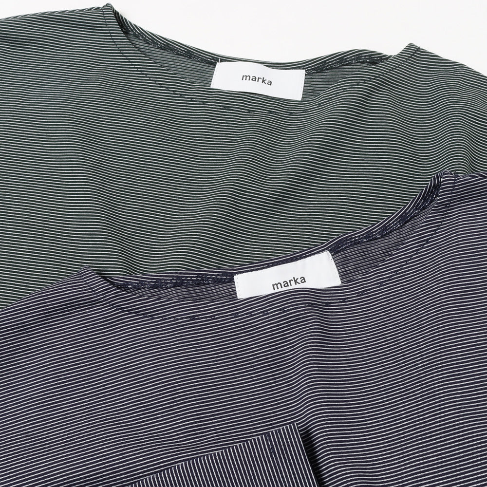 marka-BASQUE SHIRT RECYCLE SUVIN ORGANIC BORDER-neck