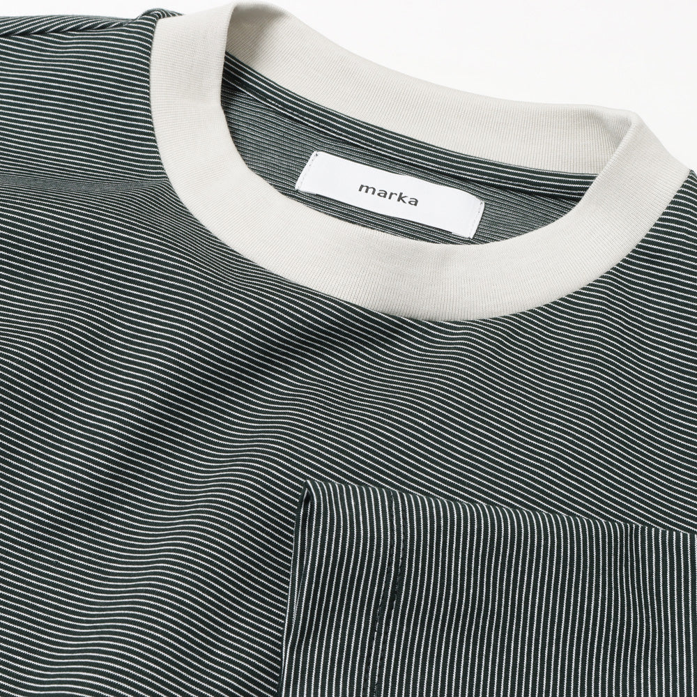 marka-BIG TEE RECYCLE SUVIN ORGANIC BORDER-grn