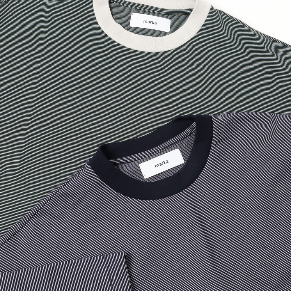 marka-BIG TEE RECYCLE SUVIN ORGANIC BORDER-2color