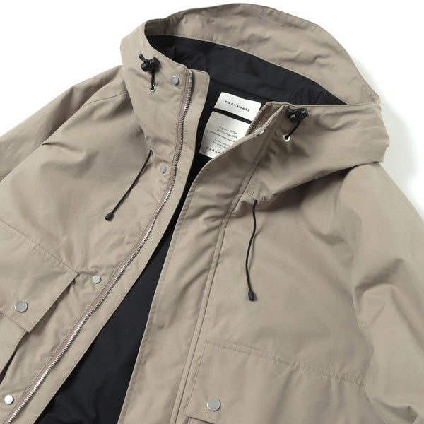 HOODED HUNTER JACKET ORGANIC COTTON WEATHER CLOTH