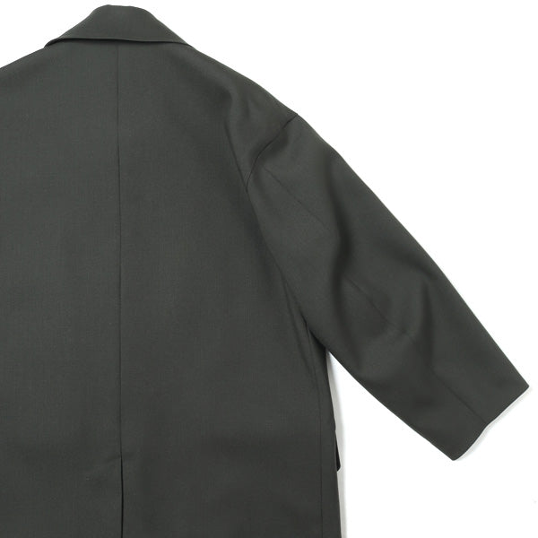 MAC COAT ORGANIC WOOL HEAVY TROPICAL