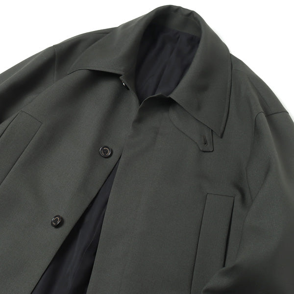 MAC COAT ORGANIC WOOL HEAVY TROPICAL