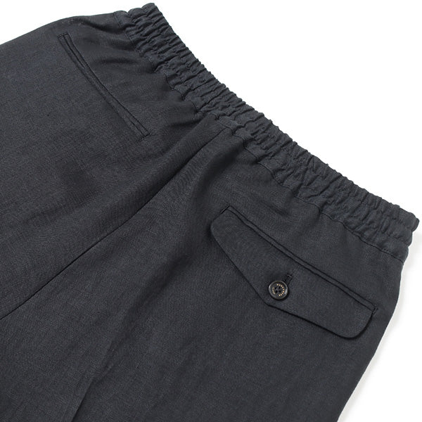 MARKAWARE-FLAT FLONT EASY PANTS HEMP-pocket