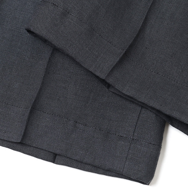 MARKAWARE-FLAT FLONT EASY PANTS HEMP-裾