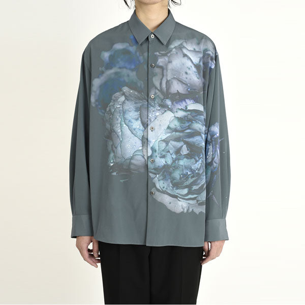 DECHINE BIG SHIRT INKJET (RAIN FLOWER)