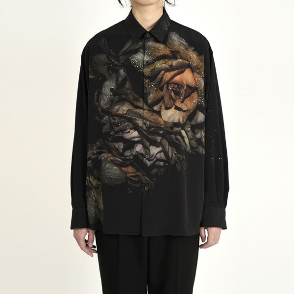 DECHINE BIG SHIRT INKJET (RAIN FLOWER2)