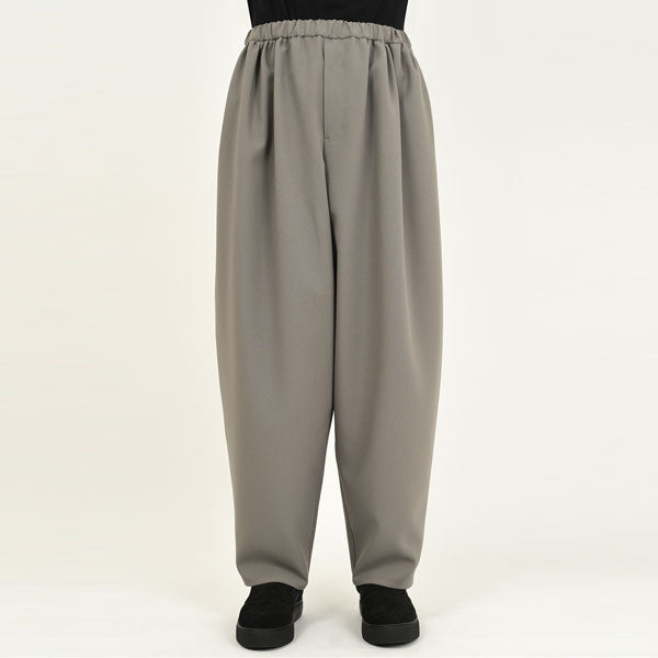 POLYESTER TROPICAL GATHER WIDE PANTS