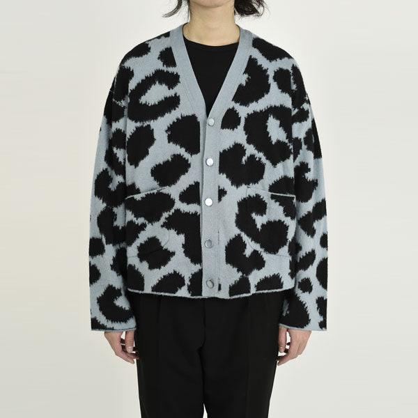 MIDDLE GAUGE WJQ KNIT VINTAGE LEOPARD CARDIGAN