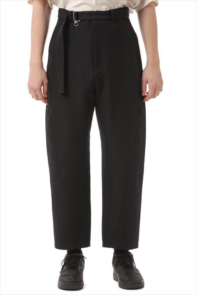 CO DOUBLE CLOTH BELTED BALLOON TROUSERS