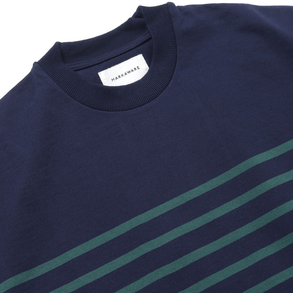 BOX Tee LONG SLEEVES ORGANIC COTTON BORDER