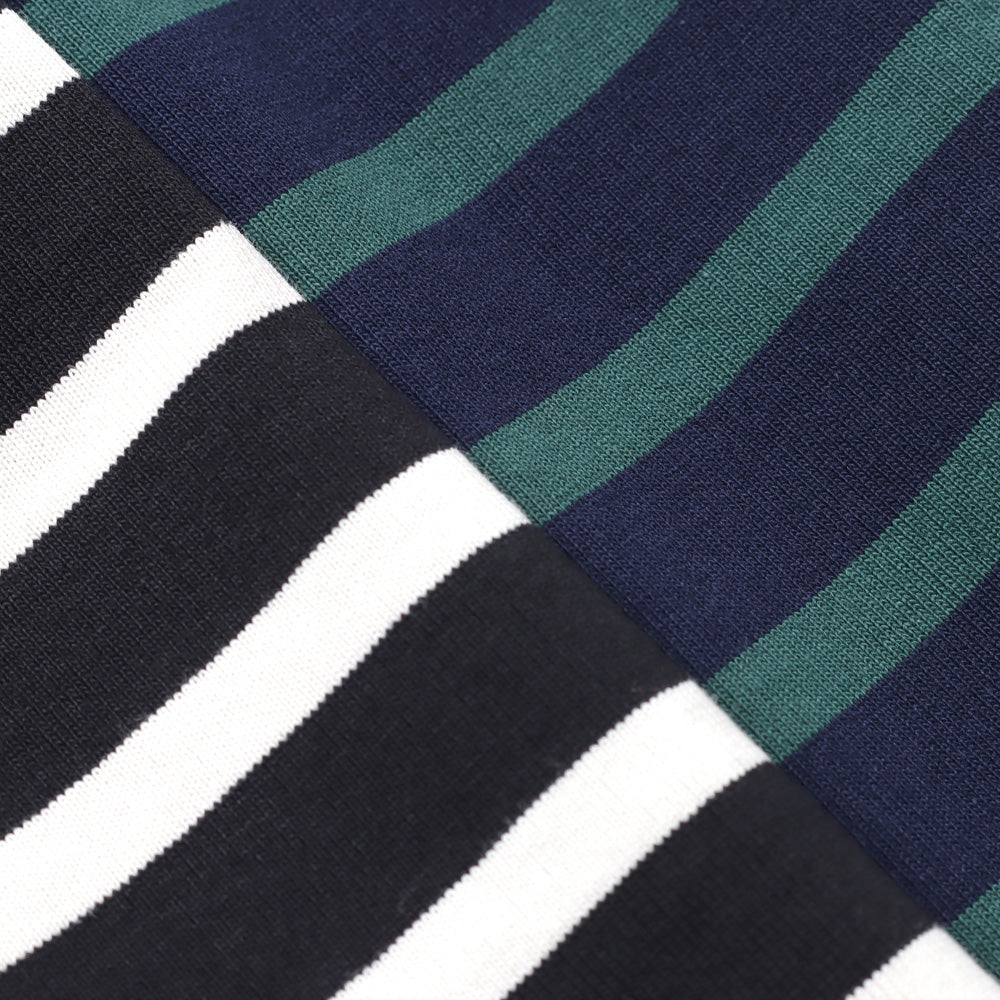 BOX Tee LONG SLEEVES ORGANIC COTTON BORDER