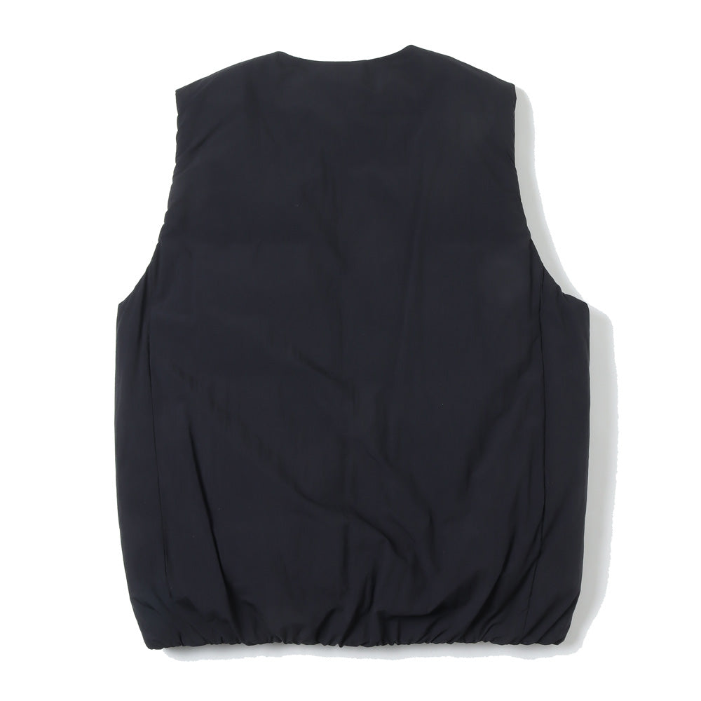 NY TAFFETA COLLARLESS DOWN VEST