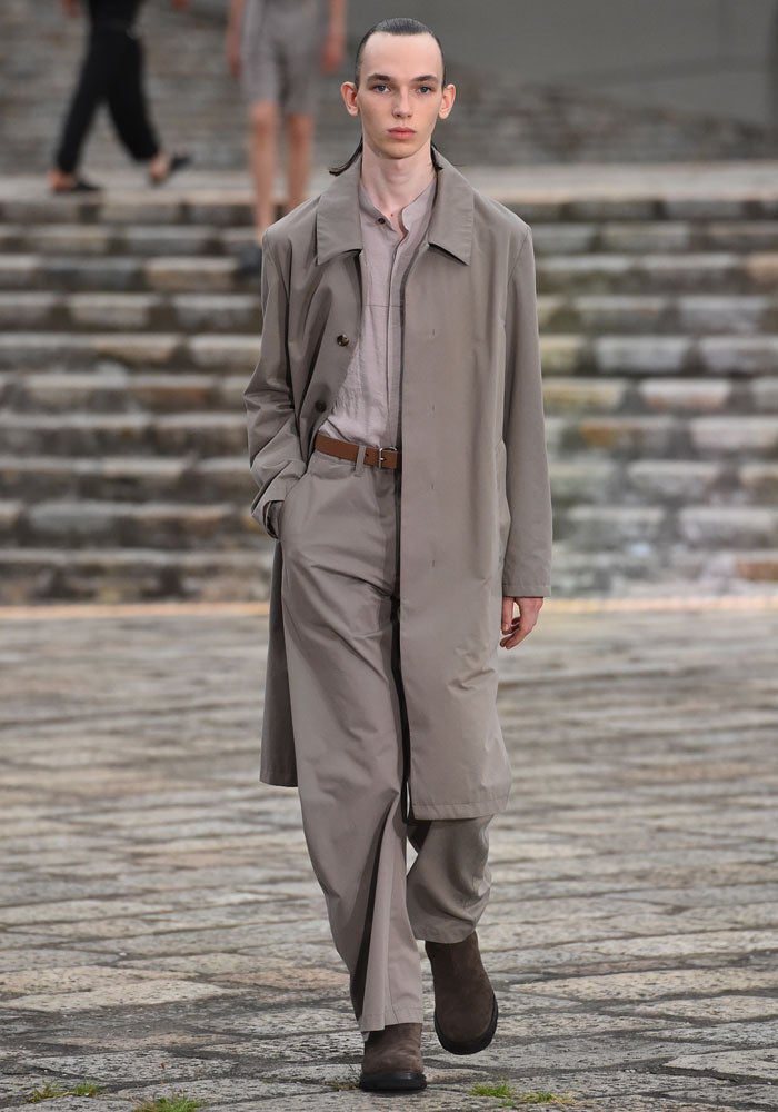 RY/NY LAWN OVERSIZED BAND COLLAR L/S SHIRT