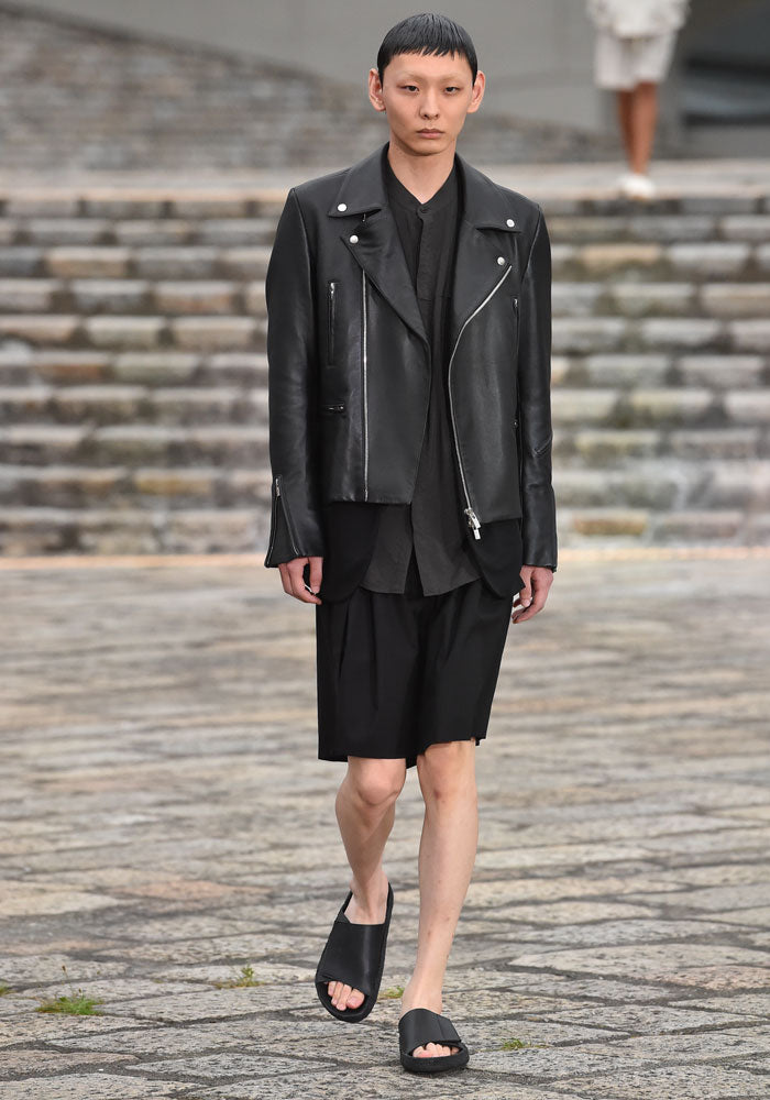 RY/NY LAWN OVERSIZED BAND COLLAR L/S SHIRT