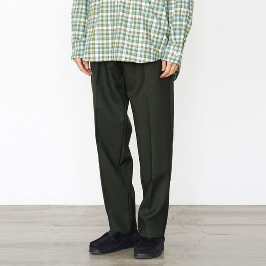  FLAT FRONT TROUSERS ORGANIC WOOL HEAVY TROPICAL  