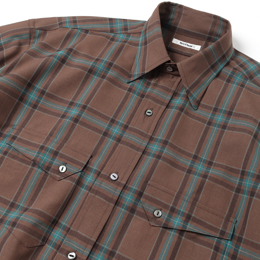 HYPER BIG WATER REPELLENT CHECK LONG HORN WEATERN SHIRTS