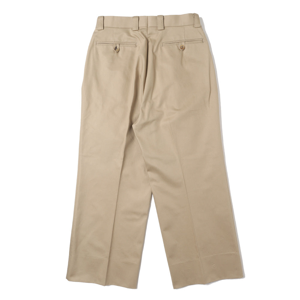 FRENCH ARMY CHINO 1-TUCK BAGGY SLACKS