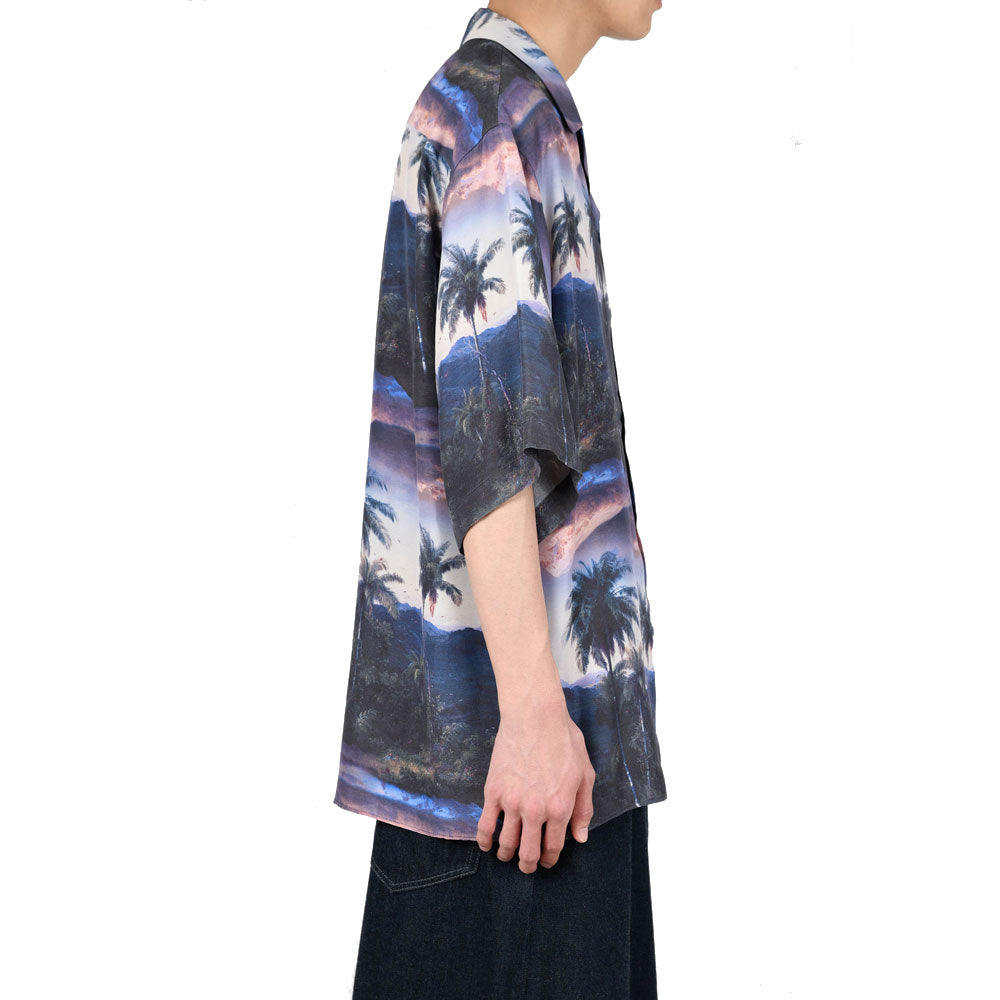 LAD MUSICIAN(ラッドミュージシャン) - RAYON ETTE S/S OPEN COLLAR