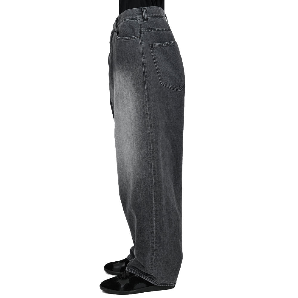 12oz DENIM TAPERED BAGGY PANTS