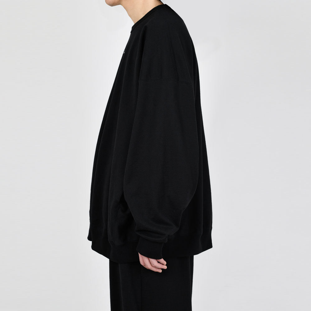 SUVIN GOLD LOOP BACK CLOTH CREW NECK PULLOVER