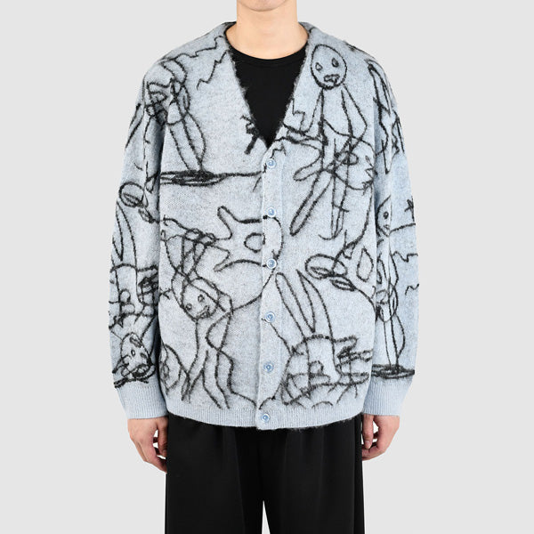 MOHAIR WJQ KNIT CARDIGAN