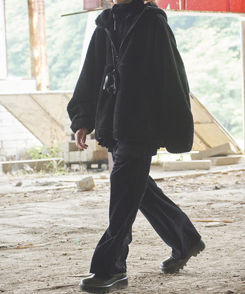 T/C VELOUR 2TUCK PANTS