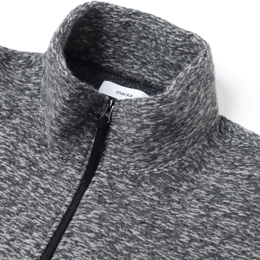 HIGH NECK TRACK JACKET SUPER140s WOOL BOA