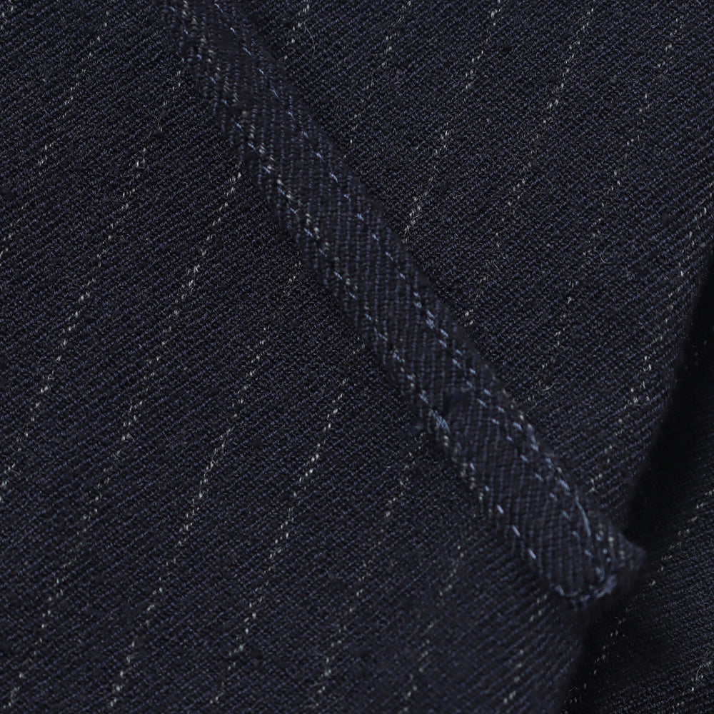 COCOON FIT EASY PANTS WOOL SILK STRIPE