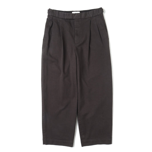  OFFICER PANTS 2TUCK WIDE ORGANIC COTTON DRILL  