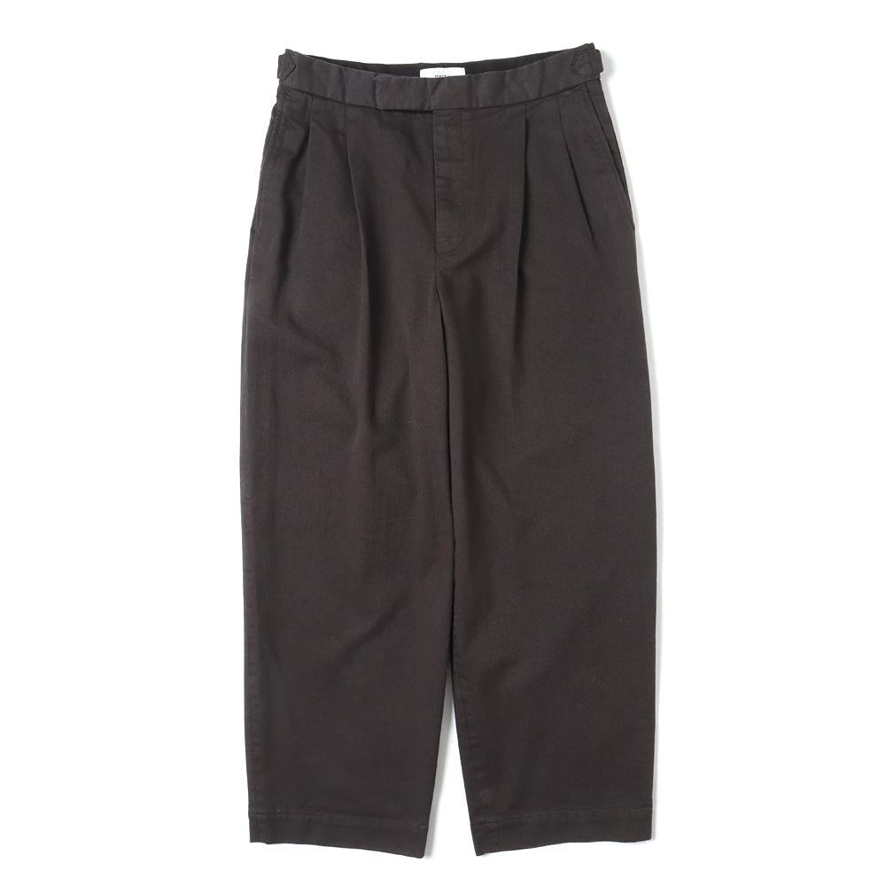 OFFICER PANTS 2TUCK WIDE ORGANIC COTTON DRILL