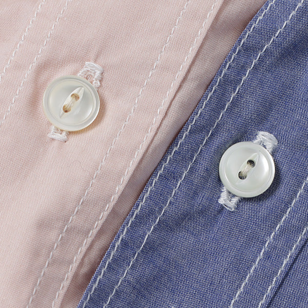 marka - BAND COLLAR WORK SHIRT ORGANIC COTTON POPLIN