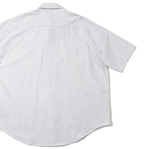 marka-WIDE SHIRT S/S ORGANIC COTTON OXFORD STRIPE