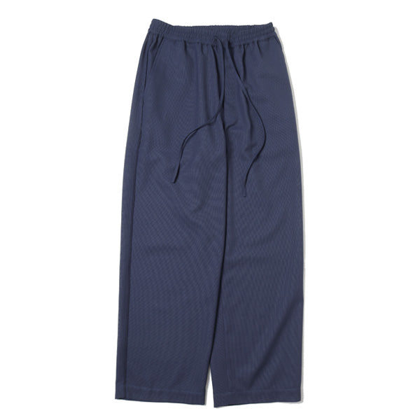 SIDE PIPING EASY PANTS RECYCLE POLYESTER WOOL MESH