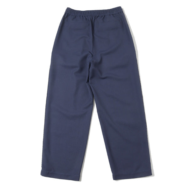 SIDE PIPING EASY PANTS RECYCLE POLYESTER WOOL MESH