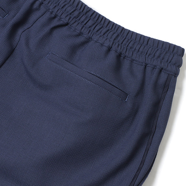 SIDE PIPING EASY PANTS RECYCLE POLYESTER WOOL MESH