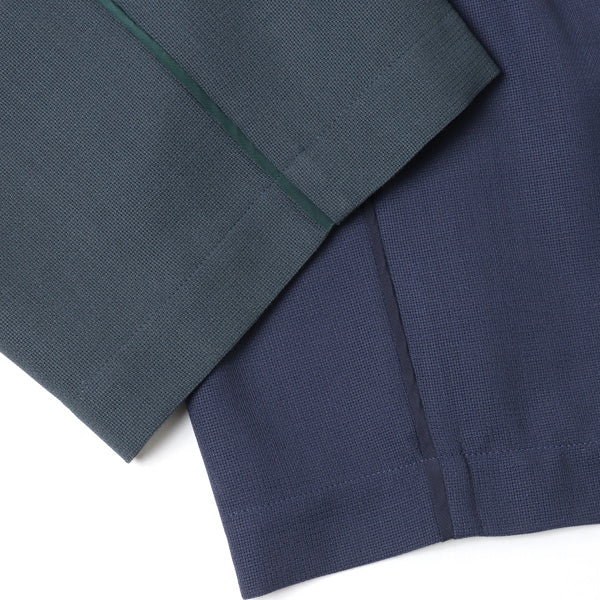 SIDE PIPING EASY PANTS RECYCLE POLYESTER WOOL MESH