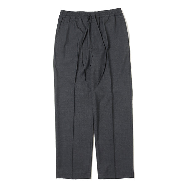 MARKAWARE-FLAT FRONT EASY PANTS SUPER120s WOOL TROPICAL