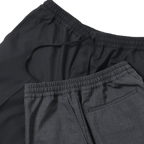 MARKAWARE-FLAT FRONT EASY PANTS SUPER120s WOOL TROPICAL