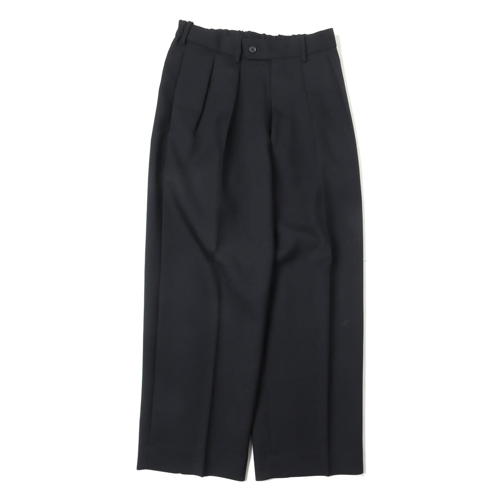 DOUBLE PLEATED TROUSERS ORGANIC WOOL HEAVY TROPICAL