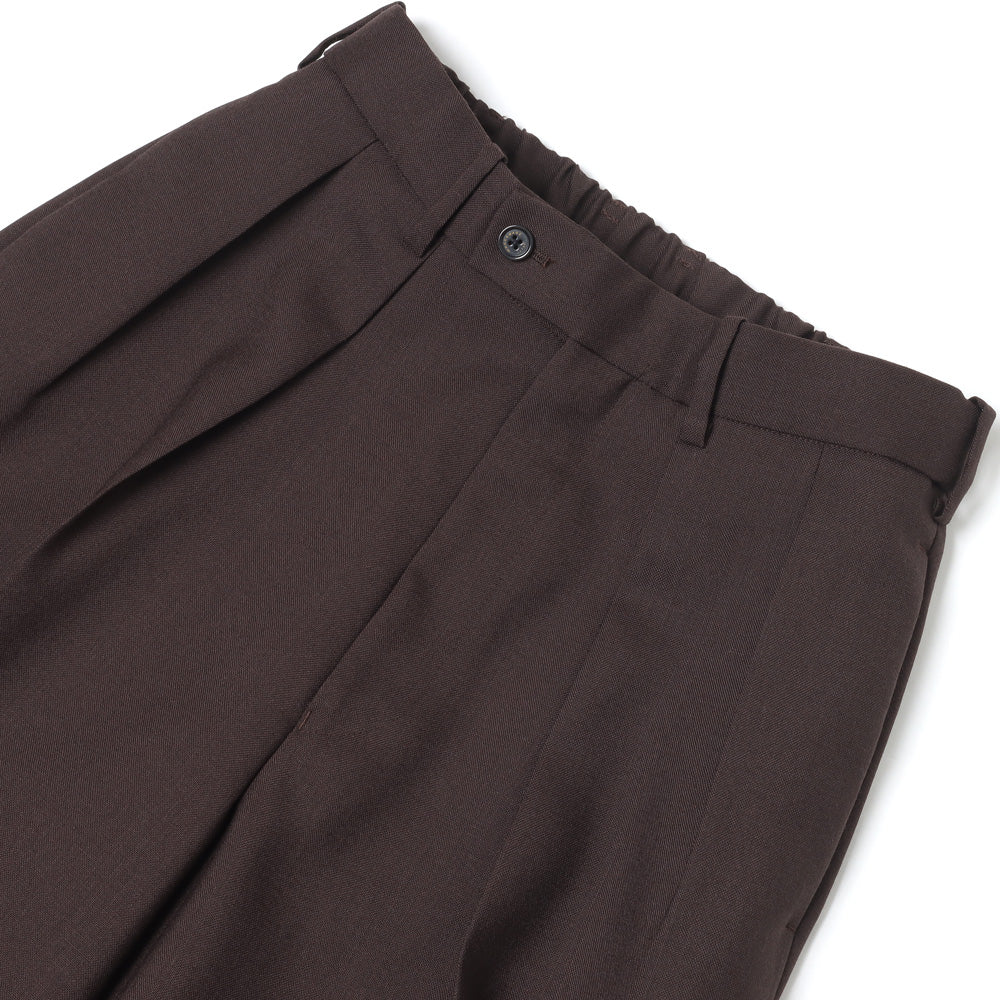 DOUBLE PLEATED TROUSERS ORGANIC WOOL HEAVY TROPICAL