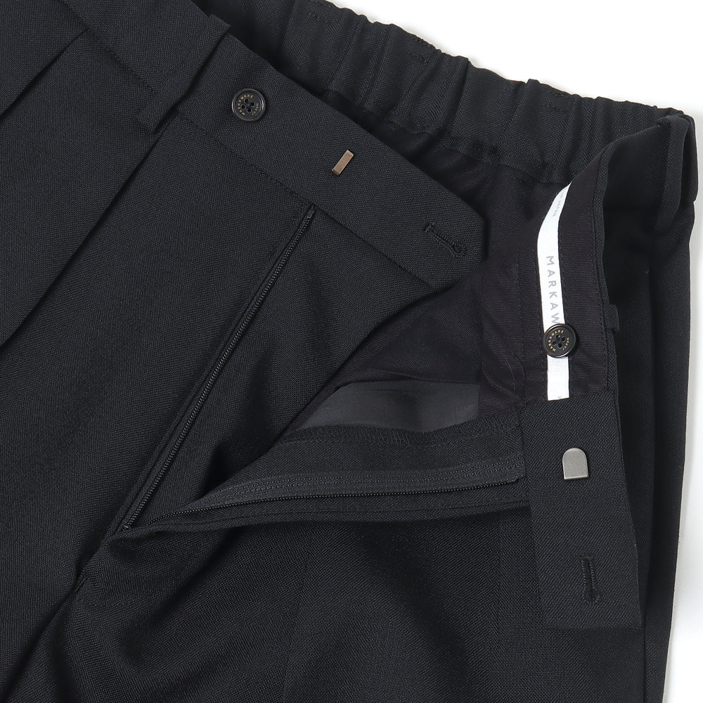 DOUBLE PLEATED TROUSERS ORGANIC WOOL HEAVY TROPICAL