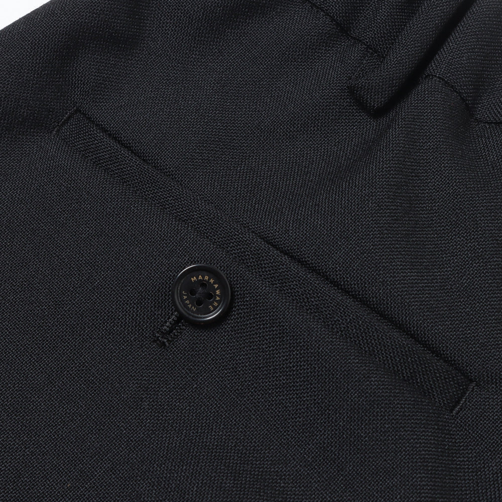 DOUBLE PLEATED TROUSERS ORGANIC WOOL HEAVY TROPICAL